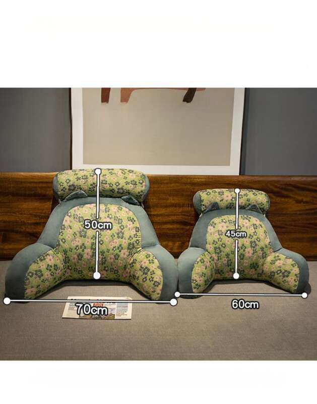 Three Layers Of Gauze Bed Head Cushion Soft Package Lumbar Protection Large Backrest Maternity Sofa Dormitory Bed_voghion.com