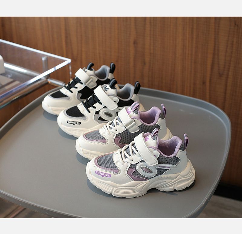 Casual shoes children in spring and autumn, new styles for girls, boys' mesh, 2024 sports shoes, mid size, soft soled,_voghion.com