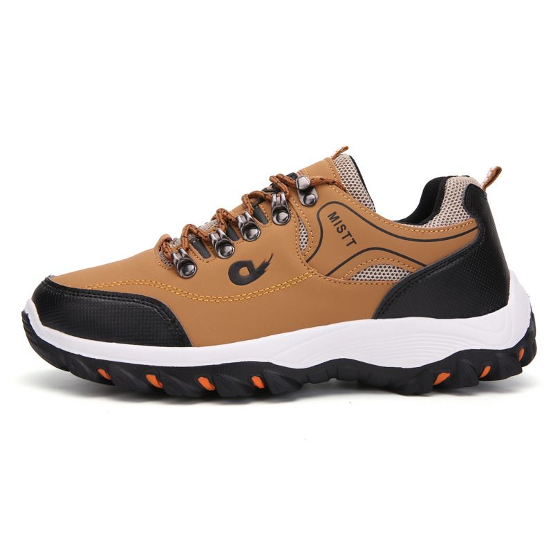 Outdoor-Herren-Low-Top-Freizeit-Wander- und Bergsteigerschuhe, Obermaterial aus Leder, große Offroad-Tourismusschuhe_voghion.com