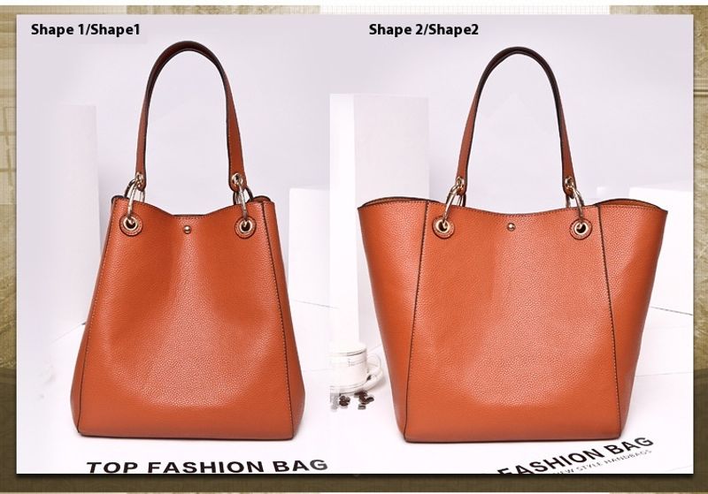 Europäische amerikanische Retro-Schultertasche mit einfachem Eimer-Dutt, geeignet zum Einkaufen und für den täglichen_voghion.com