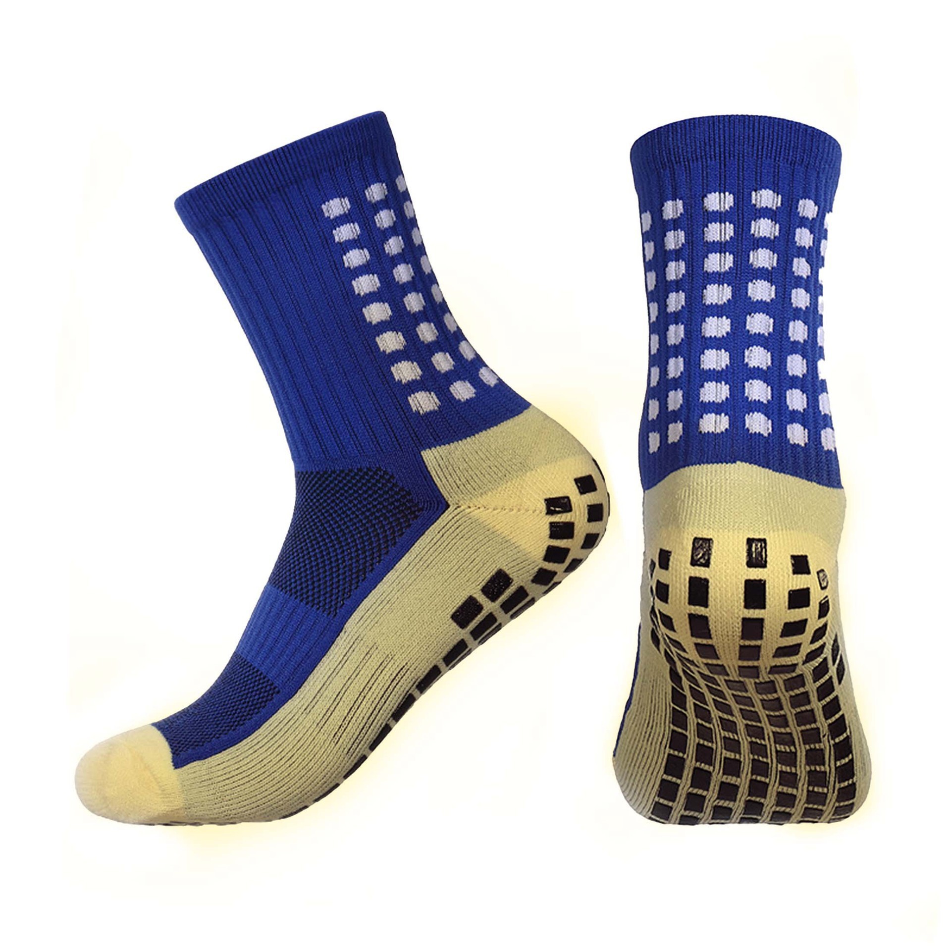 Football Socks Mid Calf Soccer Socks, Anti Slip, Adhesive Coated, Professional Thickened Terry Cloth Bottom Socks. – voghion