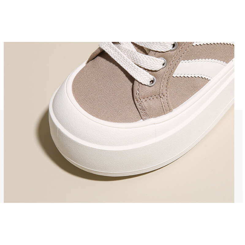 Women's Canvas Half Trailers College Style Hundred Casual Loafers_voghion.com