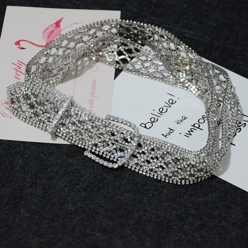 Lussuosa catena in vita tempestata di diamanti in stile donna, abito da sposa da sposa, strass di cristallo alla moda e versatile_voghion.com