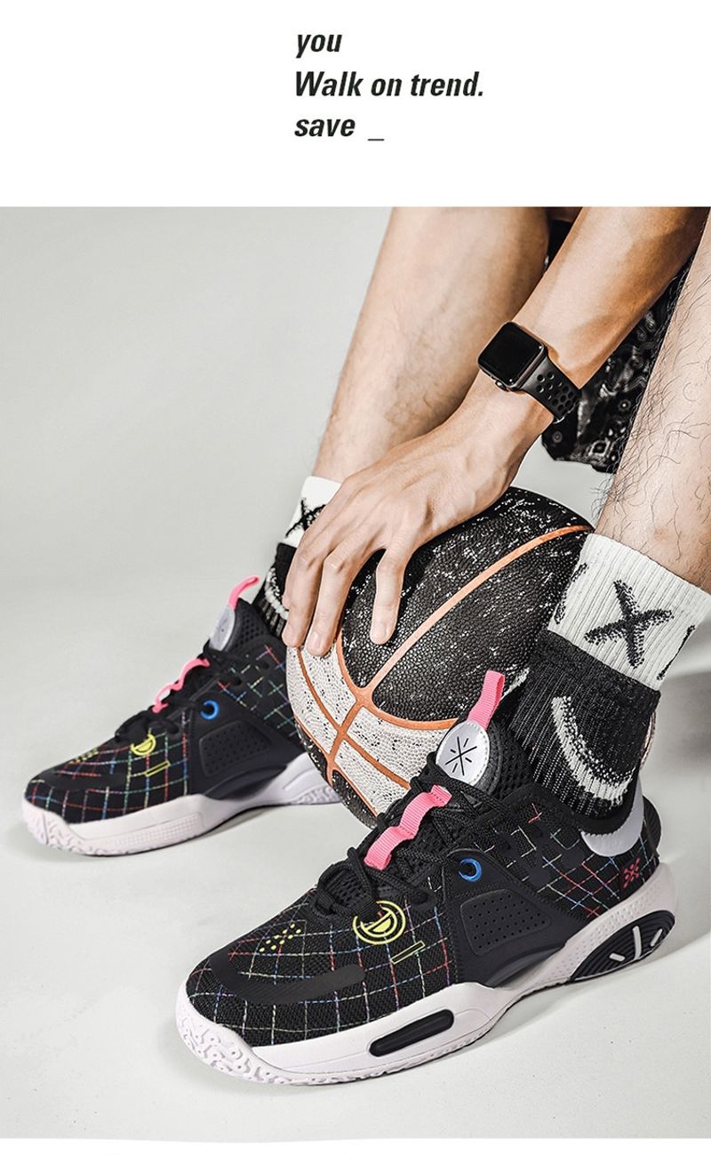 Herbst und Winter Marshmallow Hohe Qualität Männer Jugend Basketball Schuhe_voghion.com