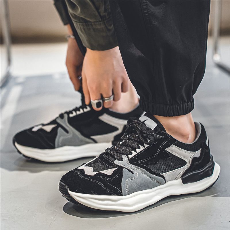 Herbst und Winter Neue Lauf Trendy Sport Männliche Studenten Mode Papa Casual Herrenschuhe_voghion.com