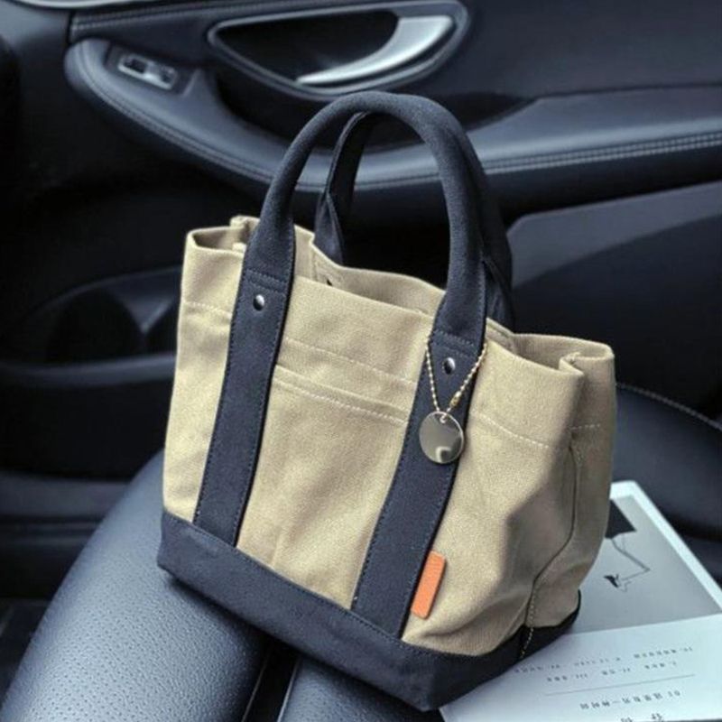 Canvas-Einkaufstasche, Handtasche, lässige Damentasche, große Kapazität, Reisetasche, Einkaufstüte, tragbare_voghion.com
