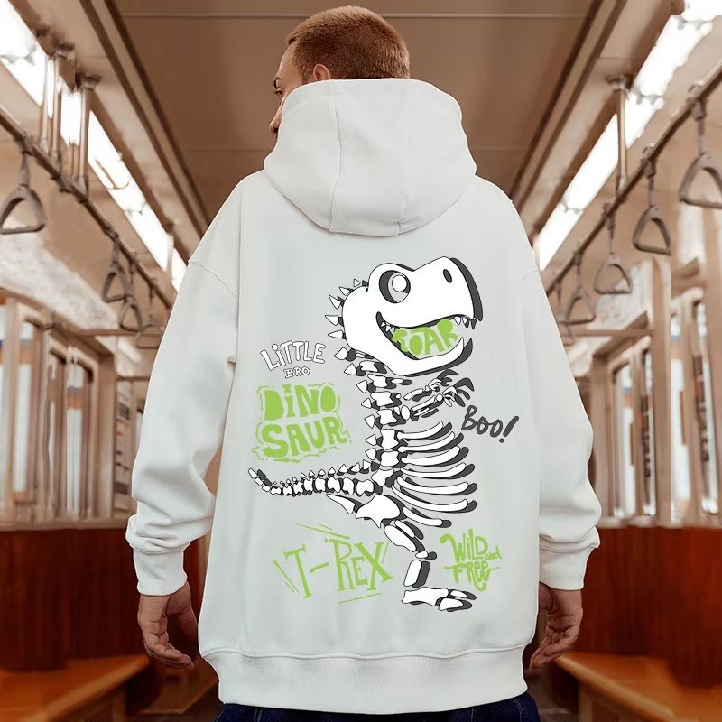 2024 Ny Trendy Mærke Fedt Hooded Løs Plys Fortykket Stor Størrelse Partrøje til Herrer Efterår og Vinter_voghion.com