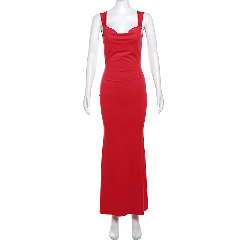 Women's Sexy Backless Bow Slim Hip Dress For Fashionable Ladies_voghion.com
