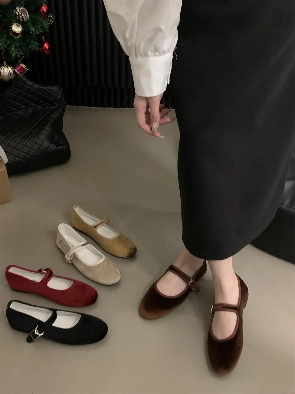Mary jane instappers voor dames comfortabele platte schoenen_voghion.com