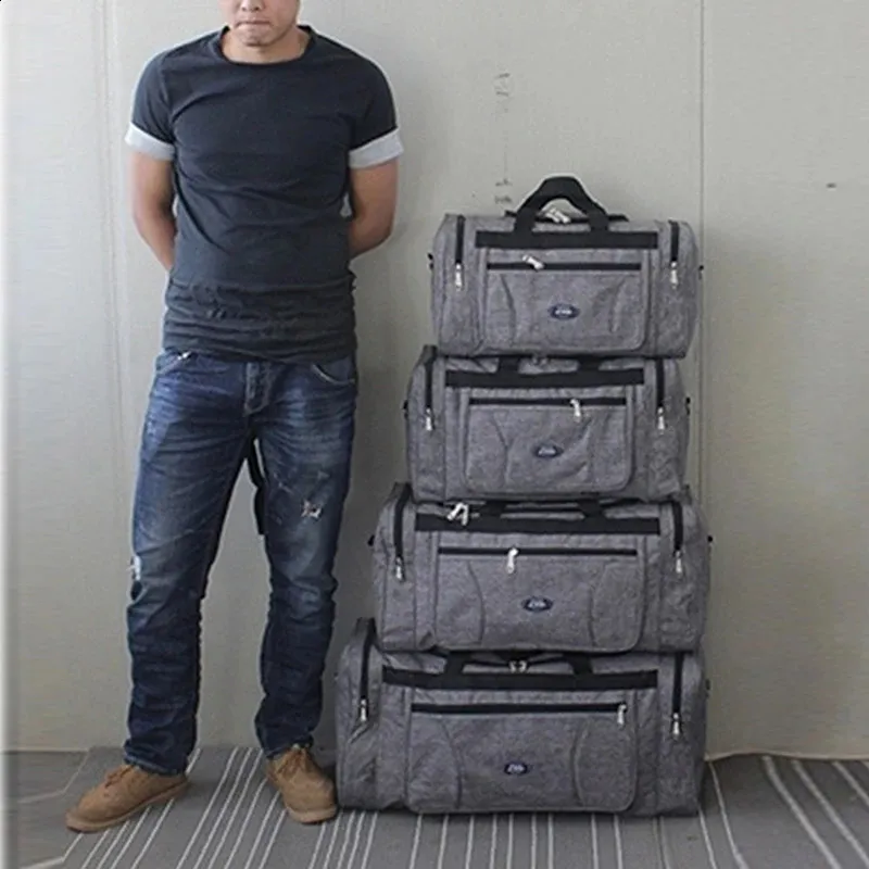 Foldable Duffel Bag Large Capacity Travel Handbag Waterproof_voghion.com