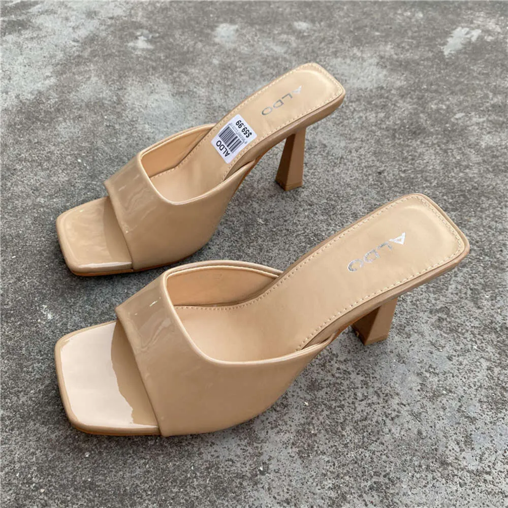 Elegante Sandalen mit hohen Absätzen für Mädchen, Stilettoabsatz, quadratische Zehenpartie, lässige Party-Sommerschuhe für Damen_voghion.com