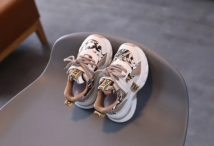 Pantofi sport pentru copii la modă, pentru băieți și fete, confortabili, cu imprimeu grafic amuzant, antiderapanți, școală, casual, mers pe jos_voghion.com