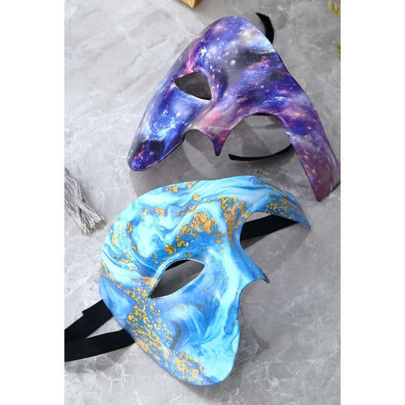 Masca de operă misterioasă cu jumătate de față, bal mascat venețian, costum de petrecere, Halloween, carnaval, Paște_voghion.com