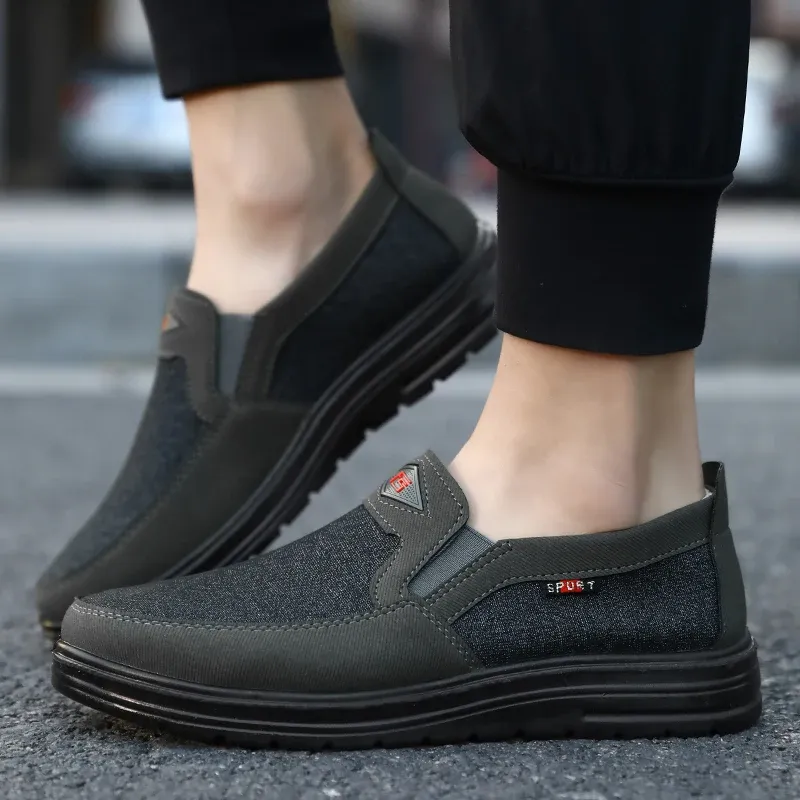 Lightweight Men Casual Breathable Canvas Loafers Slip-on Driving Shoes Wear-resistance Mens Sneakers ato Hombre_voghion.com