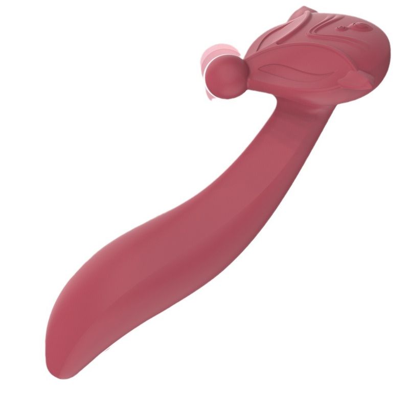 7 frequency fox second tide USB charging head double motor massage vibrator adult products_voghion.com