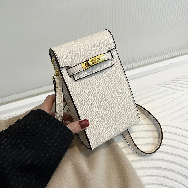 Texture Women's Spring/Summer Trendy And Fashionable Retro Crossbody Versatile One Shoulder Phone Bag_voghion.com