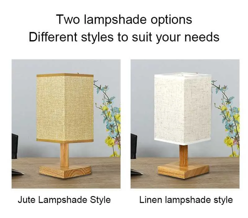 Chinese-Style USB Table Lamp - Dimmable Fabric Shade_voghion.com