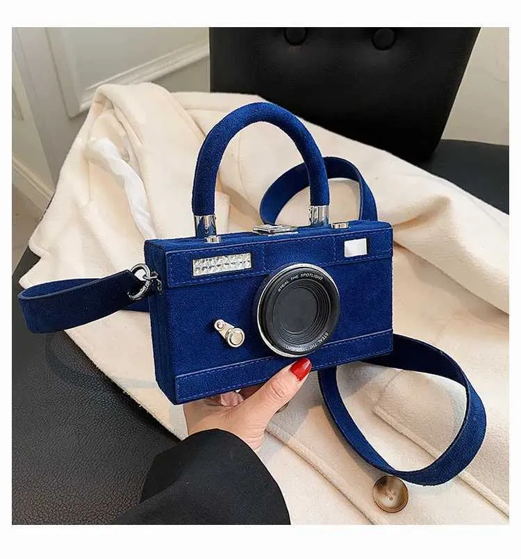 2023 Nuove donne personalizzate moda forma di macchina fotografica pochette da donna casual mini crossbody piccola borsa a tracolla borsa C241103_voghion.com