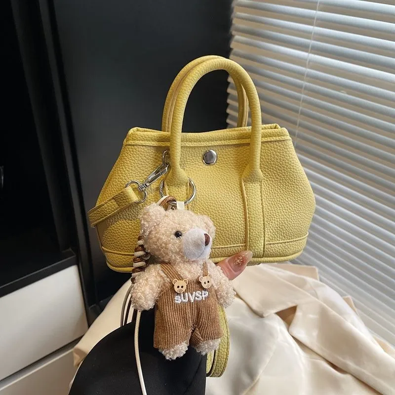 Free Shipping 2025 New Designer Fashion Commuter Litchi Pattern Women's Handheld Single Shoulder Diagonal Cross Trendy_voghion.com