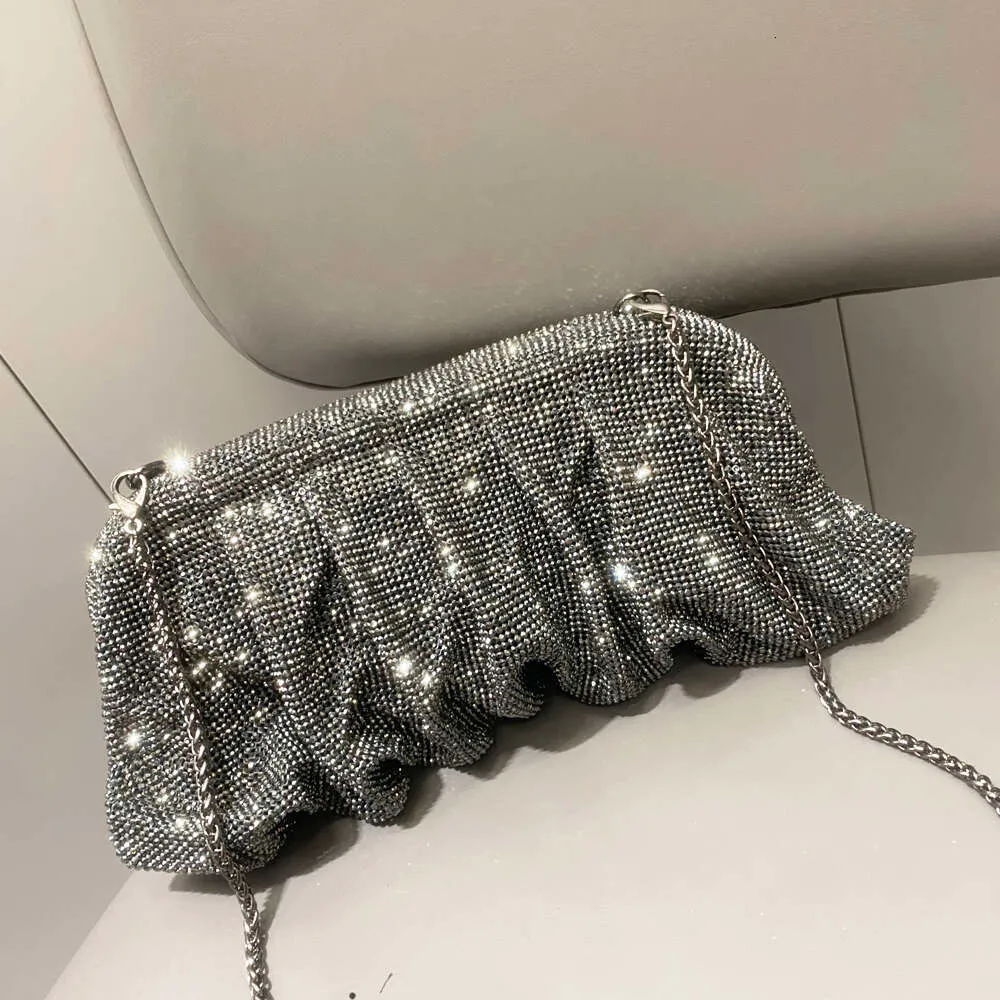 Pochettes de soirée faites à la main avec poignée brillante, nouveaux sacs à main et sacs à main pliables de créateur pour fête de mariage de haute qualité_voghion.com