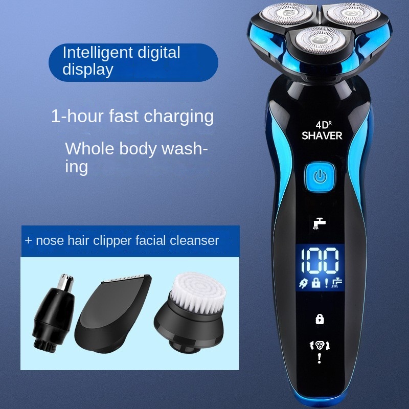 Electric Shaver 4D For Men Electric Hair Clipper USB Rechargeable Professional Hair Trimmer Hair Cutter_voghion.com