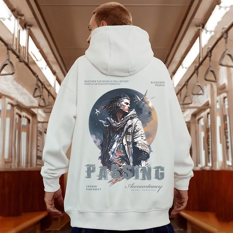 2024 Neue amerikanische Modemarke mit dicker Kapuze, lockerer Pullover in Übergröße, Herbst/Winter, Herrenmantel_voghion.com