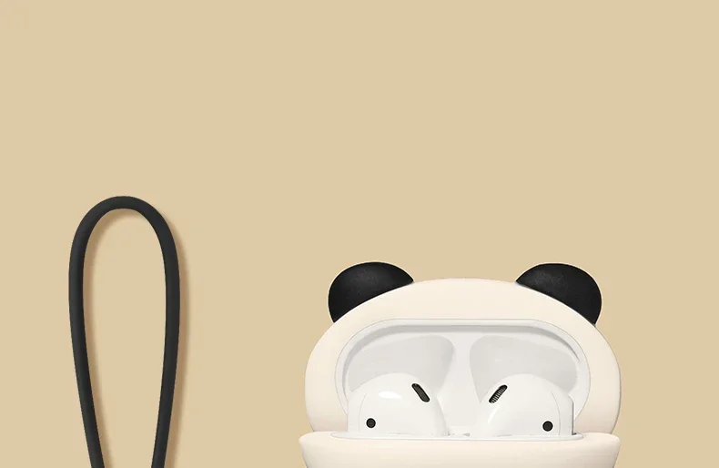 Generic Silicone Protective Case Cute Lying Panda For Airpods Pro 2nd Gen 3 4_voghion.com