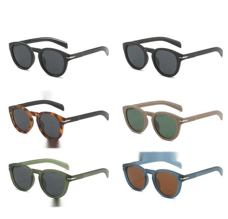 New Polarized Men's Sunglasses, Trendy British Round Frame Sunglasses_voghion.com