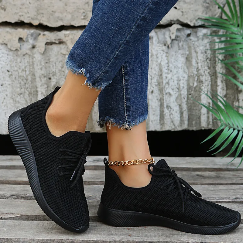 Women's Breathable Walking Shoes Non-slip Comfortable Trainers_voghion.com