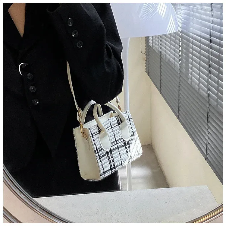 Női mini kézitáska női tok divat csekk mintás váll keresztben Messenger könnyű, egyszerű, elegáns hordtáska_voghion.com
