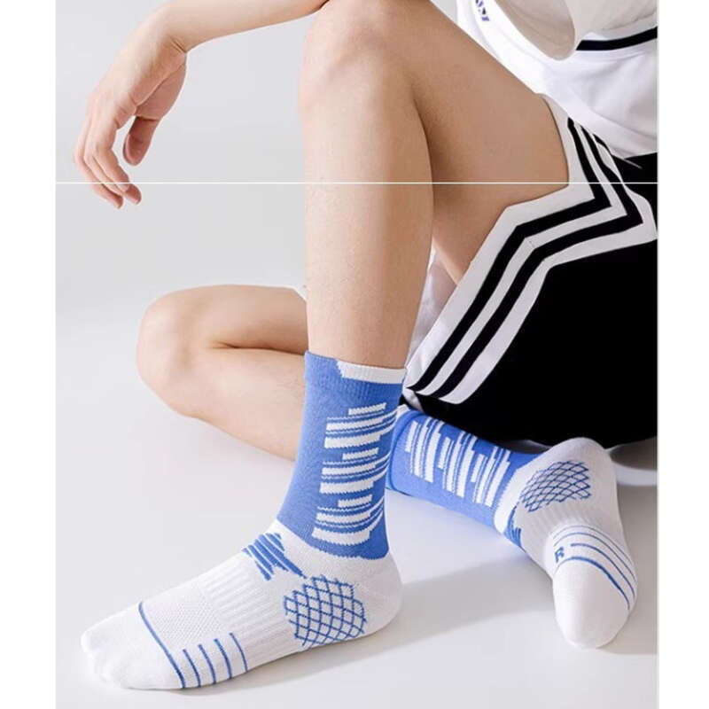 Youth Sports Mid Tube Towel Bottom, Sweat Absorbing Odor Proof, Men's And Women's Special Running Basketball Socks,_voghion.com
