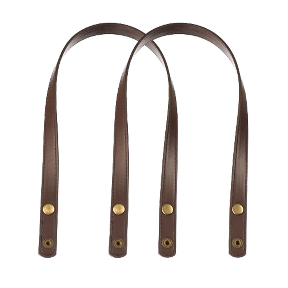 2pcs Detachable PU Leather 60cm Shoulder Bag Belt DIY Replacement Accessories 1.8cm Wide Handbag Band Handle Snap Strap_voghion.com