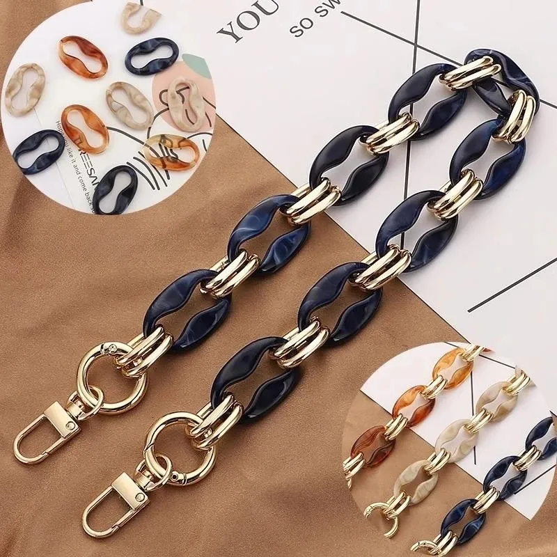 Acryl Vintage Abnehmbare Bunte Taschen Strap Handtasche Schulter Tasche Multifunktionale Harz Kette Für Geldbörse Alle-spiel_voghion.com