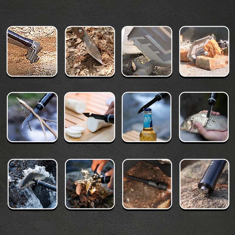Izberite brez oklevanja! Večnamenska zložljiva električna lopata, izdelana iz aluminijeve zlitine, nepogrešljiva za uporabo v sili na prostem_voghion.com