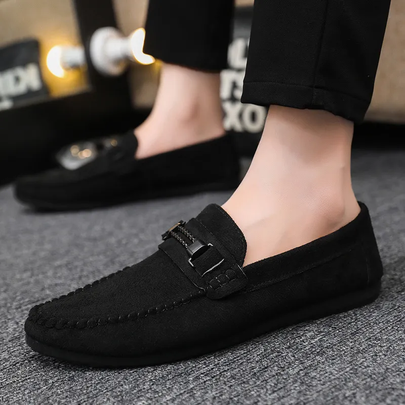 Soft soles casual light weight new low-top formal wear men's loafers beanie shoes men wedding groom work fashion boys_voghion.com