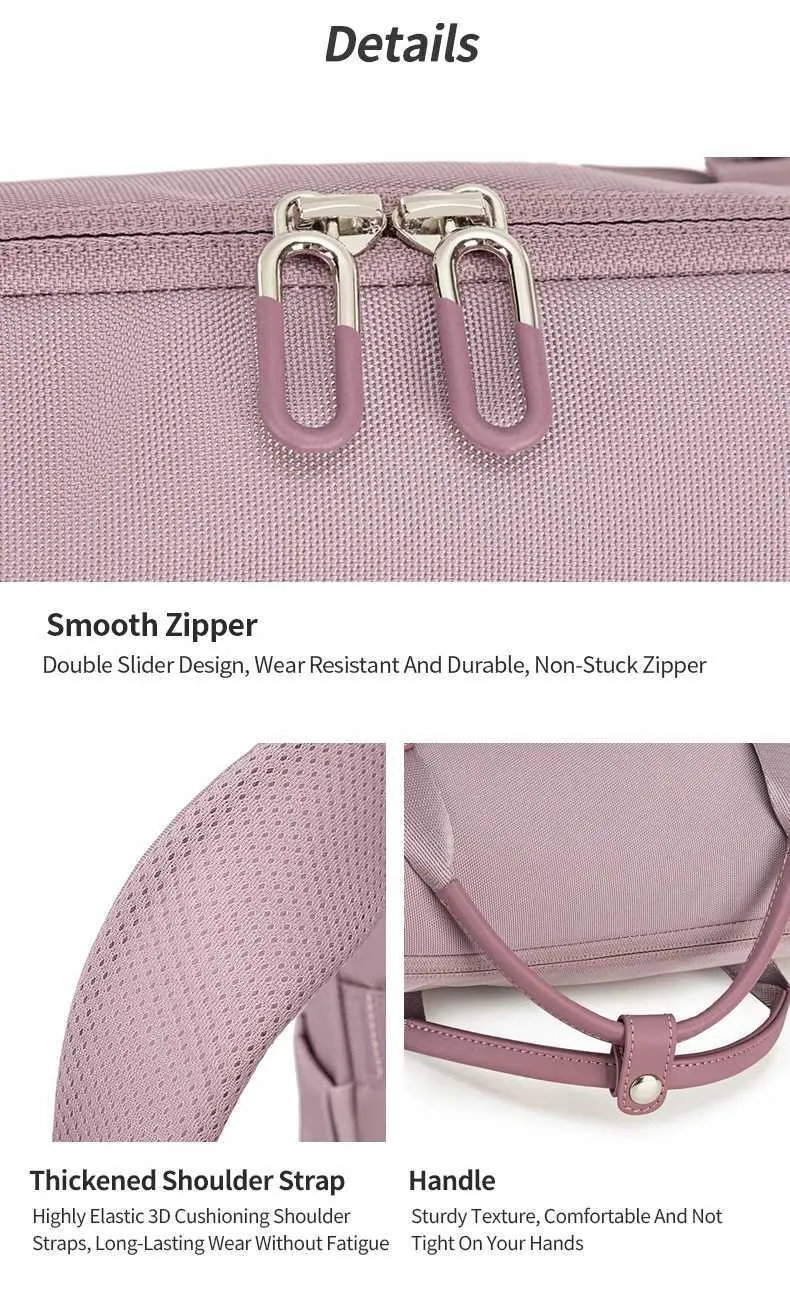 Chantria Mini sac à dos pour femme, élégant, étanche, sac de travail avec port USB, joli sac à dos de voyage pour l'universitéC241031_voghion.com
