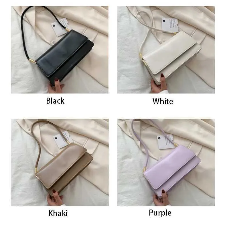 Designer Bag New simple shoulder PU leather armrest solid color womens handbag casual girl small square bag Y241115_voghion.com