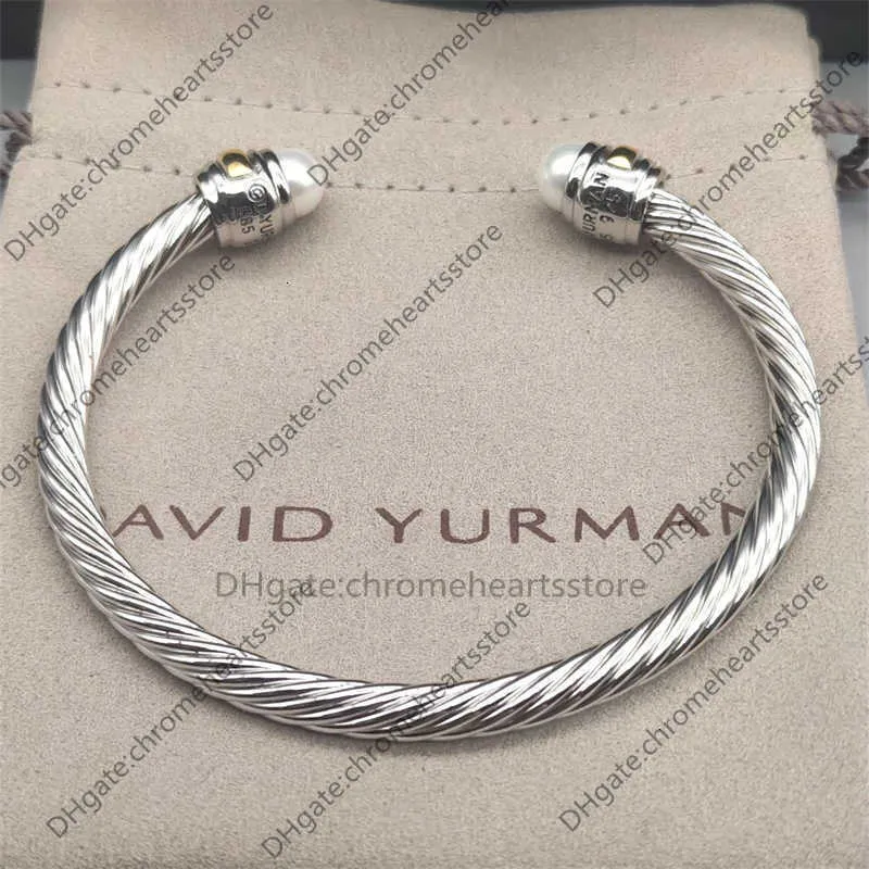 Bangle Bracelet Designer X classic cable Pearl Loop Women Fashion Cuff Twist Bracelets Jewelry 14k Plated Wedding Gifts_voghion.com