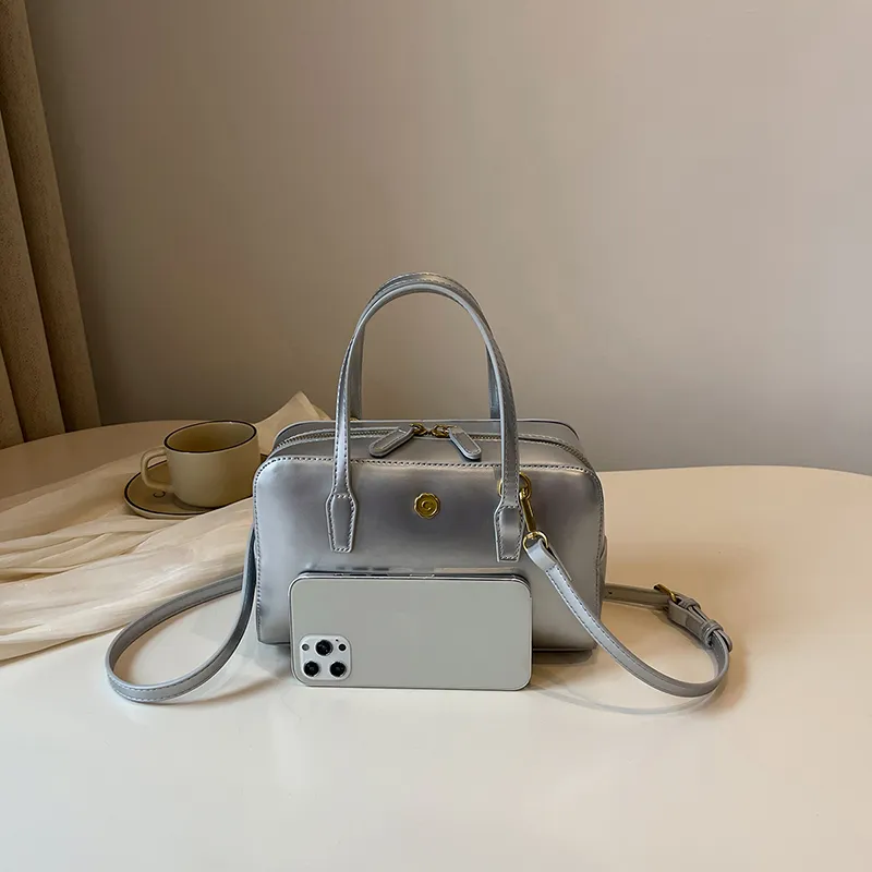 Kordelzug Kleine PU Leder Umhängetaschen Mit Kurzen Griff Für Frauen 2024 Sommer Koreanische Mode Schulter Dame Handtaschen_voghion.com