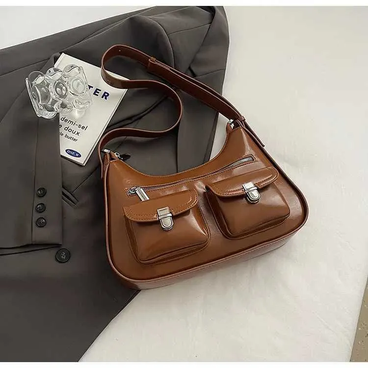 Womens Shoulder Bag Large Capacity Pu Leather Casual Handbag_voghion.com