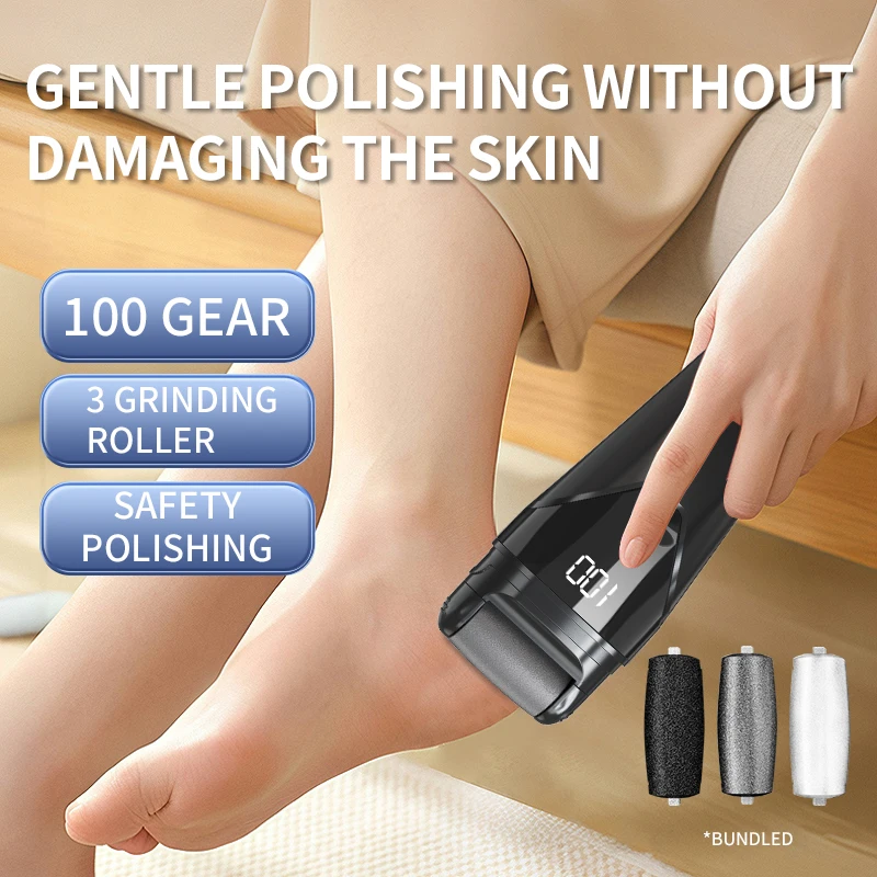 Râpe pieds électrique étanche pour élimination peaux mortes_voghion.com