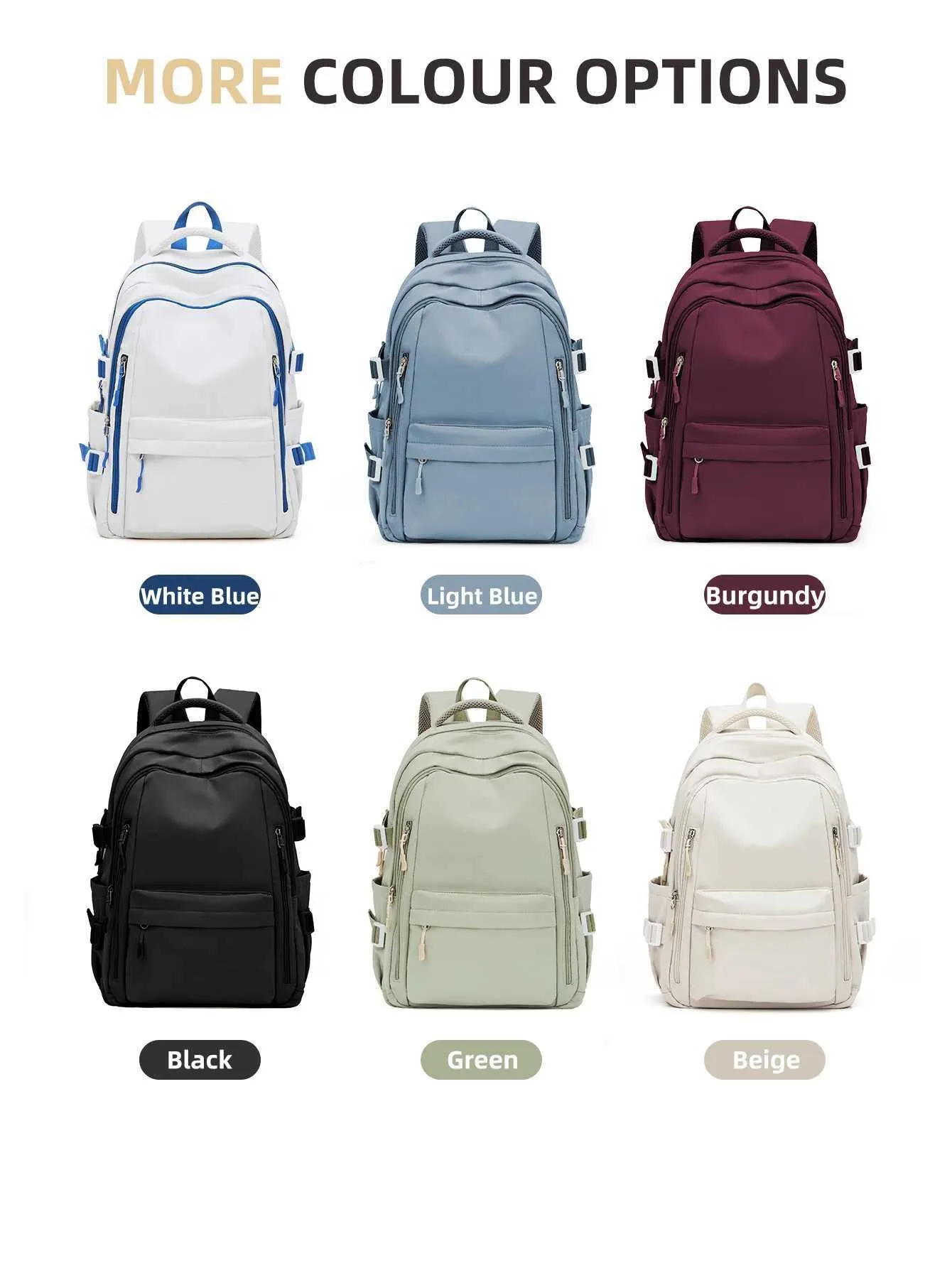 Sac à dos d'école pour filles et garçons, grande capacité, imperméable, pour adolescents, pour hommes et femmes, sac à dos de voyage, pour ordinateur portable, Kaii_voghion.com