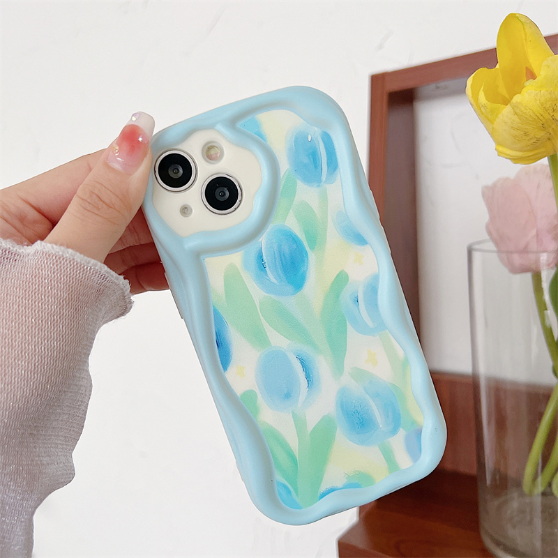 Stossfeste 3d Wellen Handyhülle Für Realme Modelle Rundumschutz_voghion.com