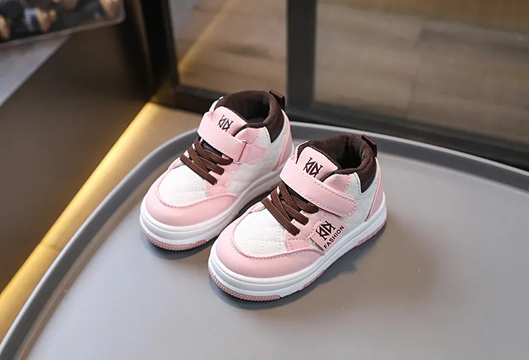Toddler Boy Basketball Girl Sport Non-slip Footwears Autumn Student Kidsnest New Outdoor Shoes Sizes US5c-US1y_voghion.com