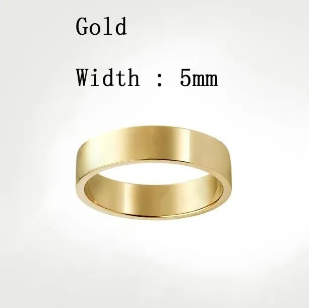 Klassieke gouden ring van titaniumstaal voor dames en heren_voghion.com