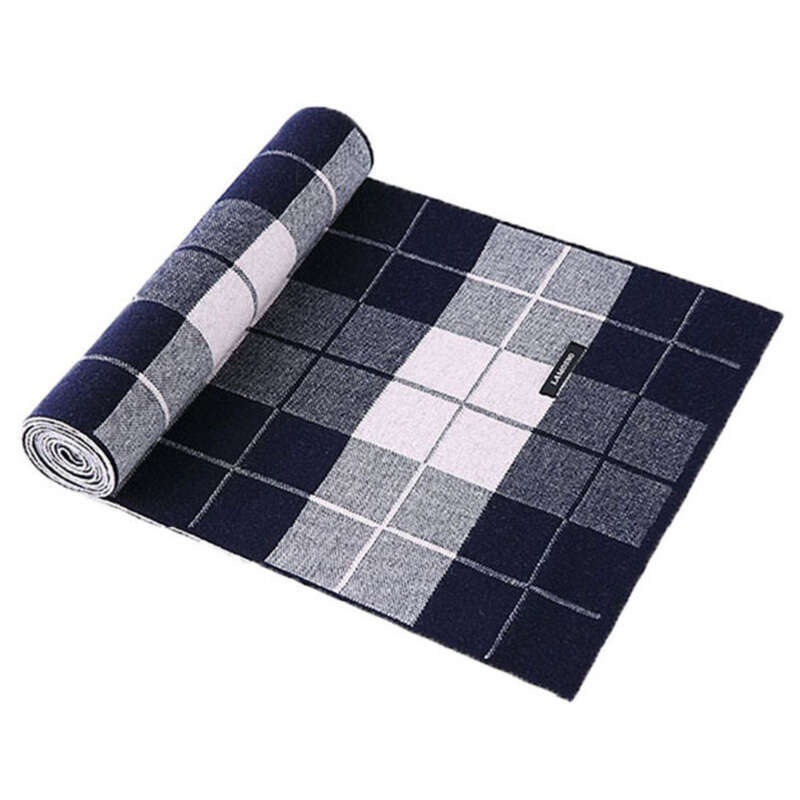 Knitted New Wool Colourful Men's Scarf_voghion.com