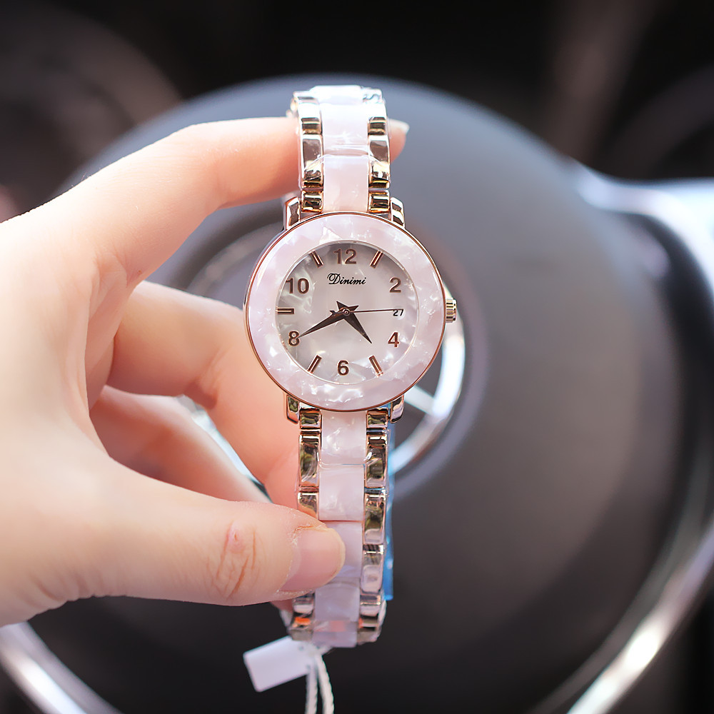 Modische neue Damen-Zeiger-Stil Nische digitale Version mit Kalender Quarz wasserdichte Uhr für Frauen_voghion.com