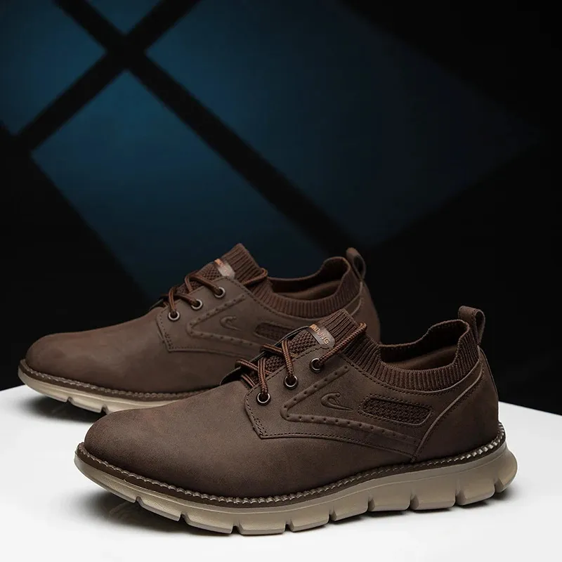 Mocassini oxford in mesh da uomo - scarpe in pelle eleganti_voghion.com