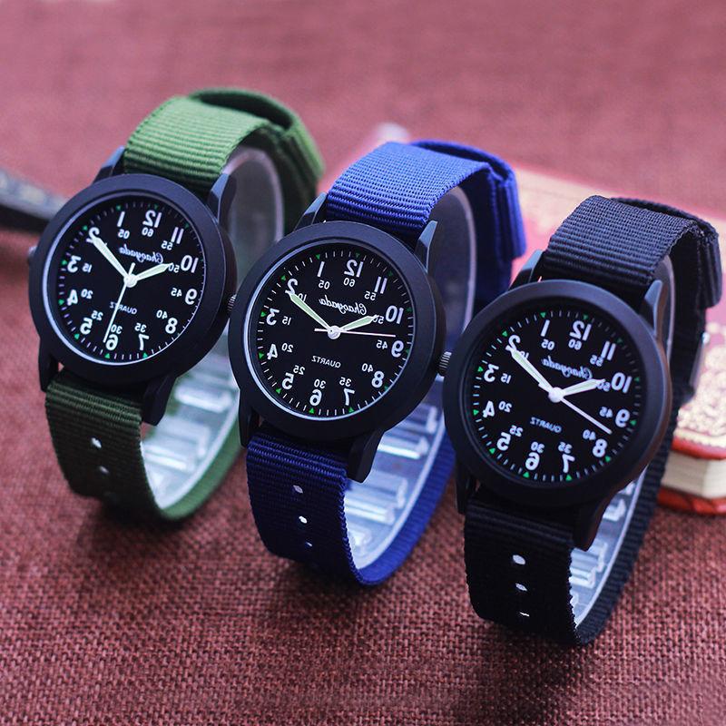 Orologio studente semplice chiaro digitale ragazzino sportivo tela bambini quarzo coreano elettronico alla moda orologio_voghion.com