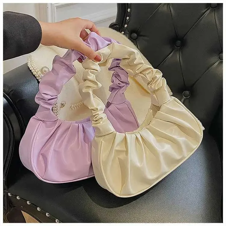 Nieuwe geplooide wolk met niche-ontwerp voor dames, modieuze Gerie-tas voor dames, veelzijdige handtas Y241123_voghion.com